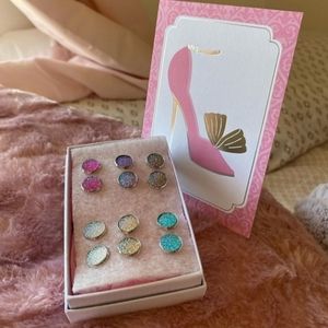 Druzy Faux stone stud earrings